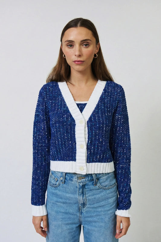 Allie Cropped Chunky Cardigan