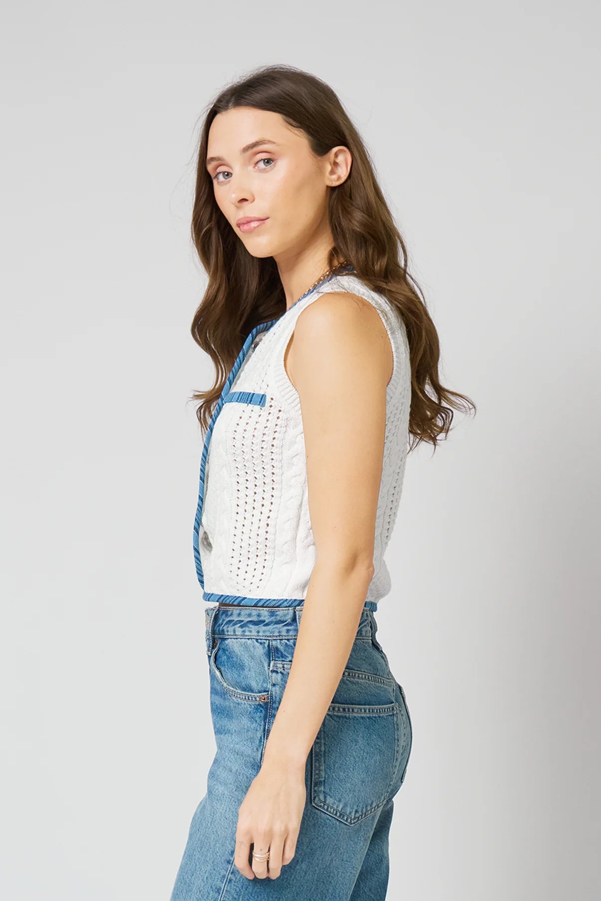 Open Stitch Vest