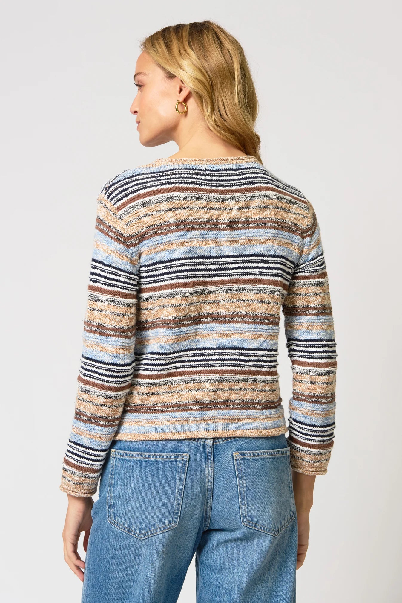 Mary Striped Sheer Cardigan