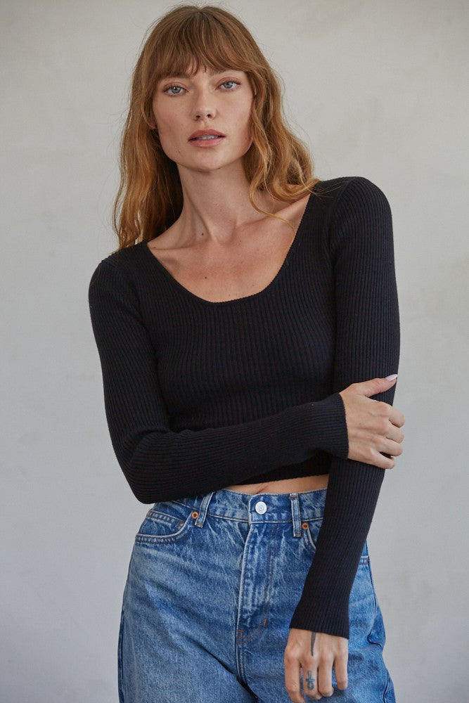 Long Sleeve Crop Top