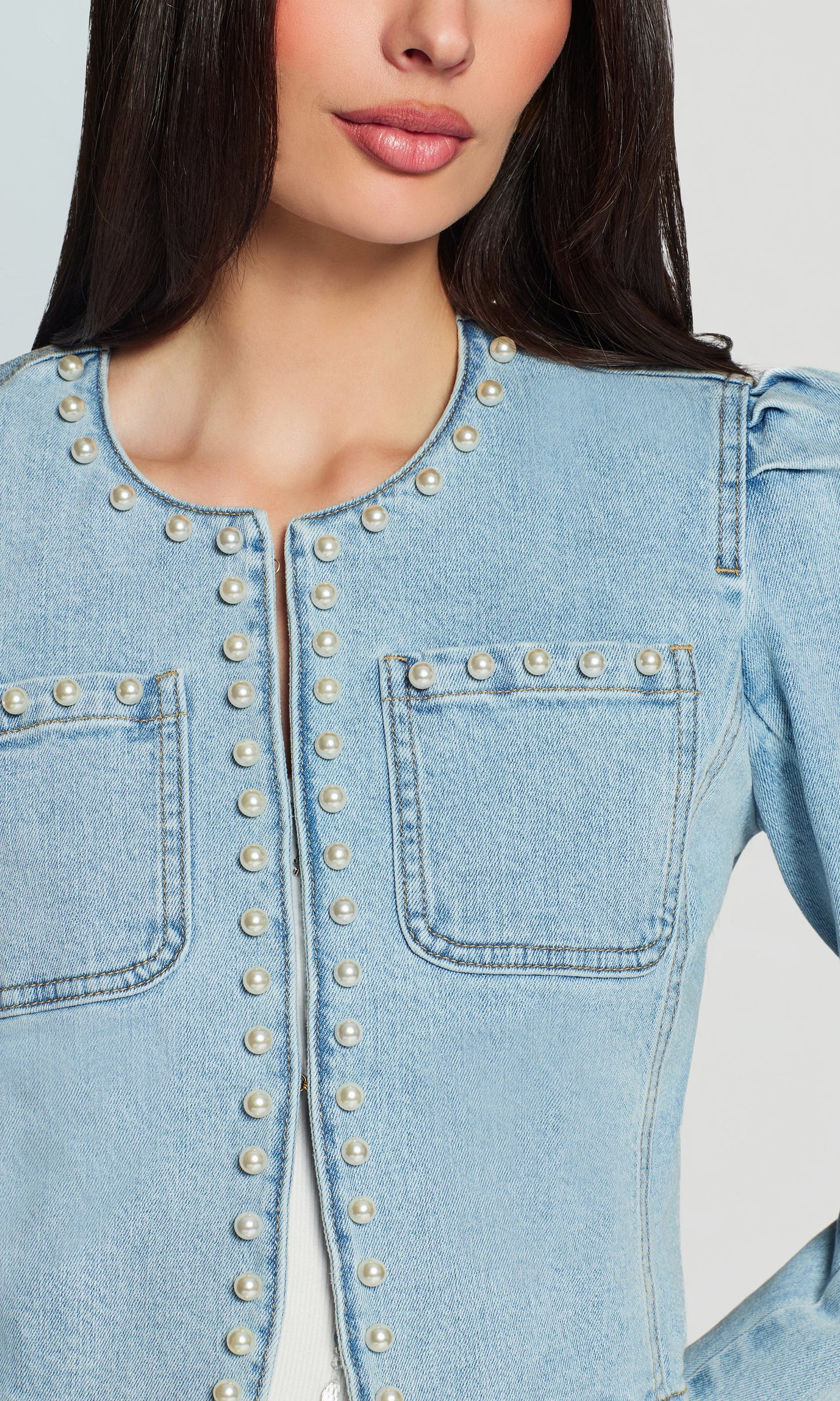 Emilie Pearl Denim Jacket