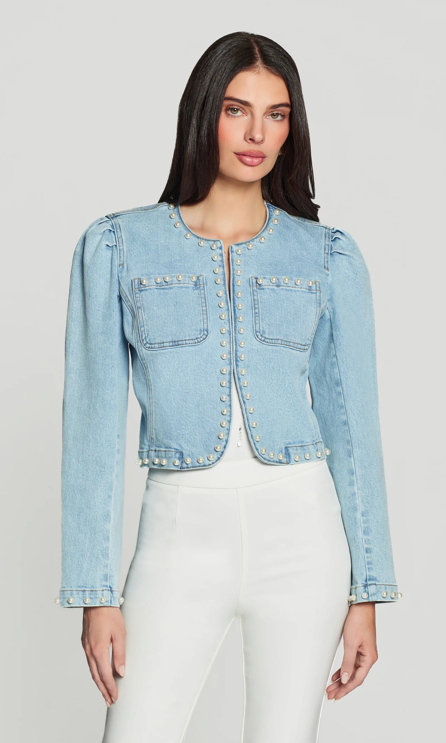 Emilie Pearl Denim Jacket
