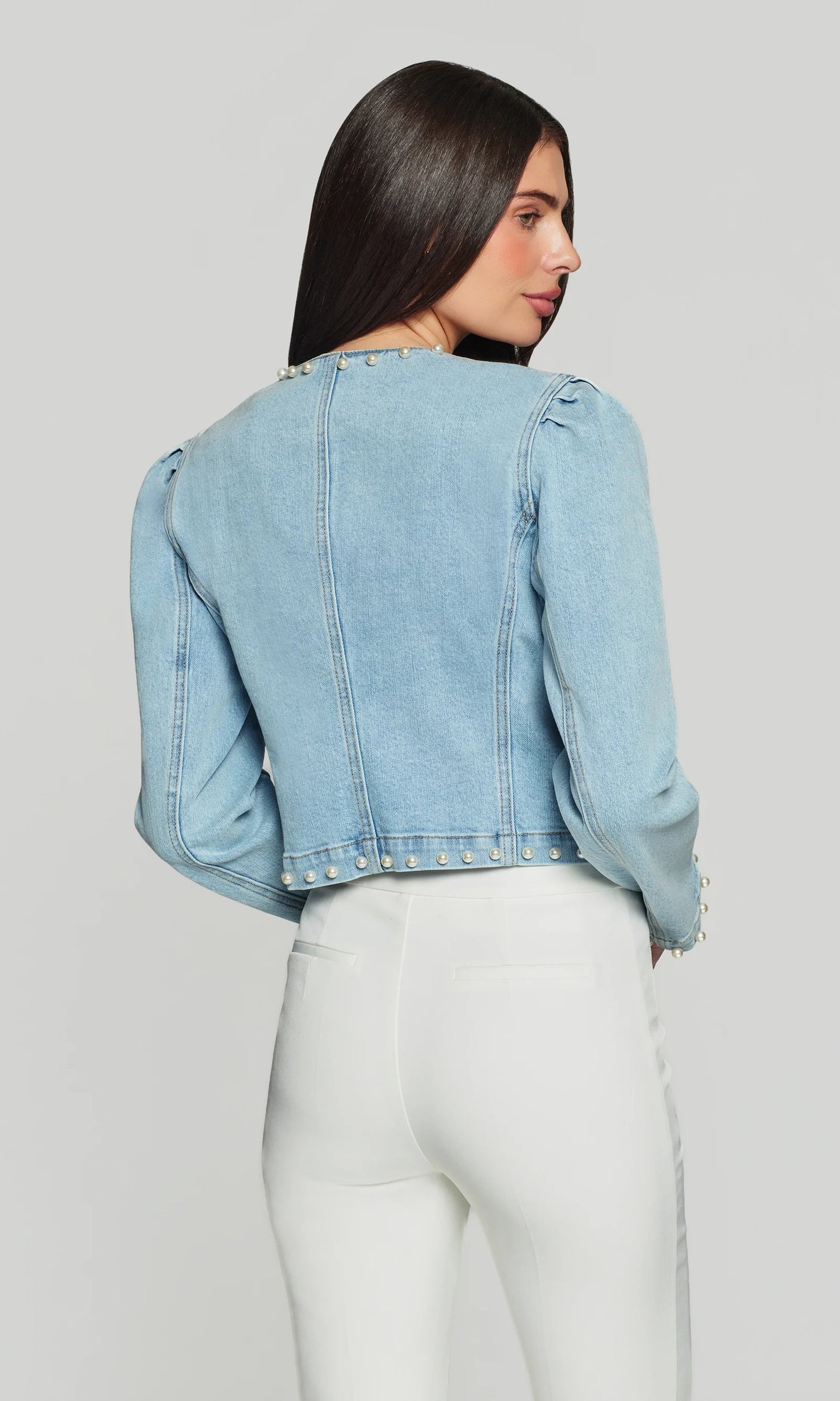 Emilie Pearl Denim Jacket