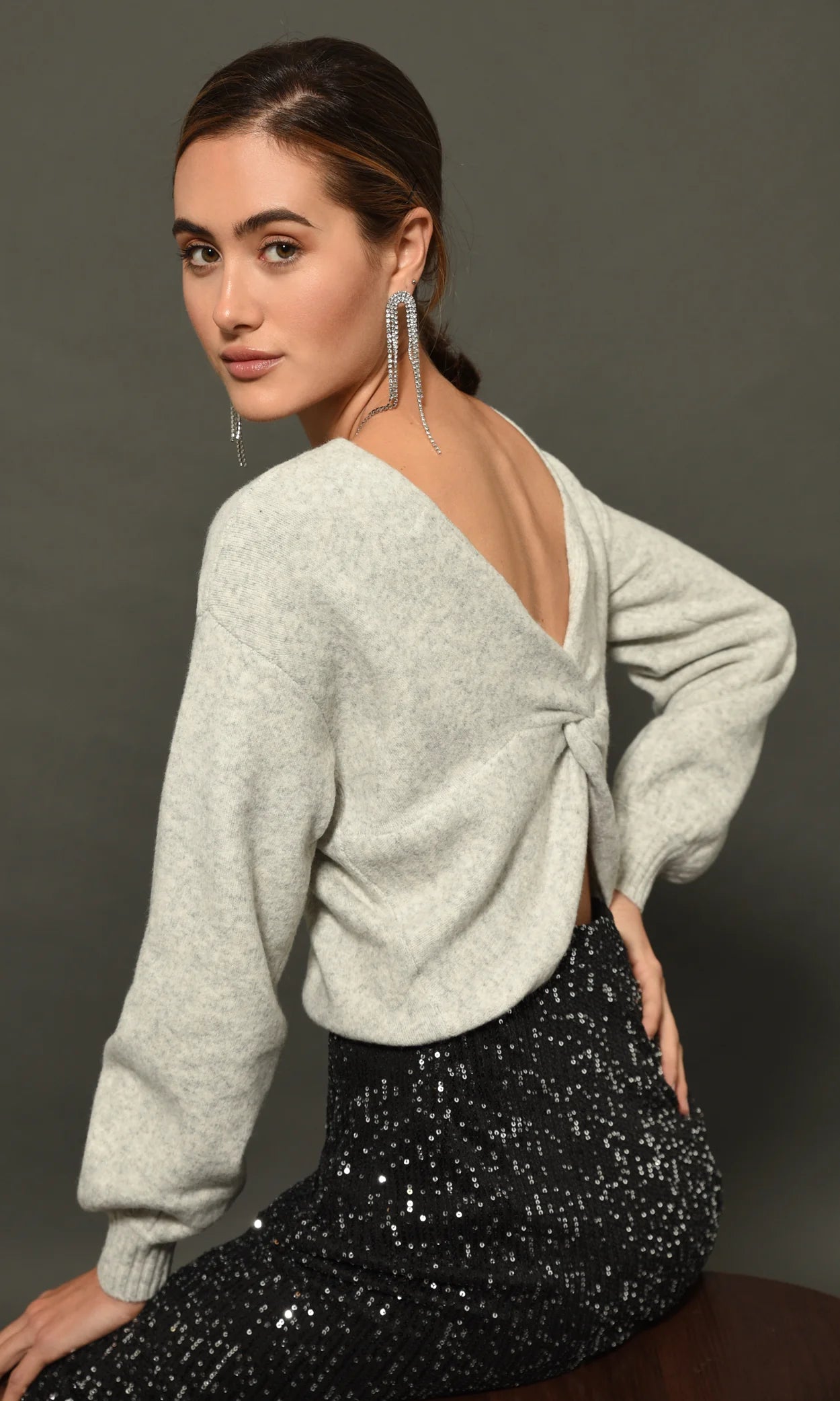 Twist Back Sweater