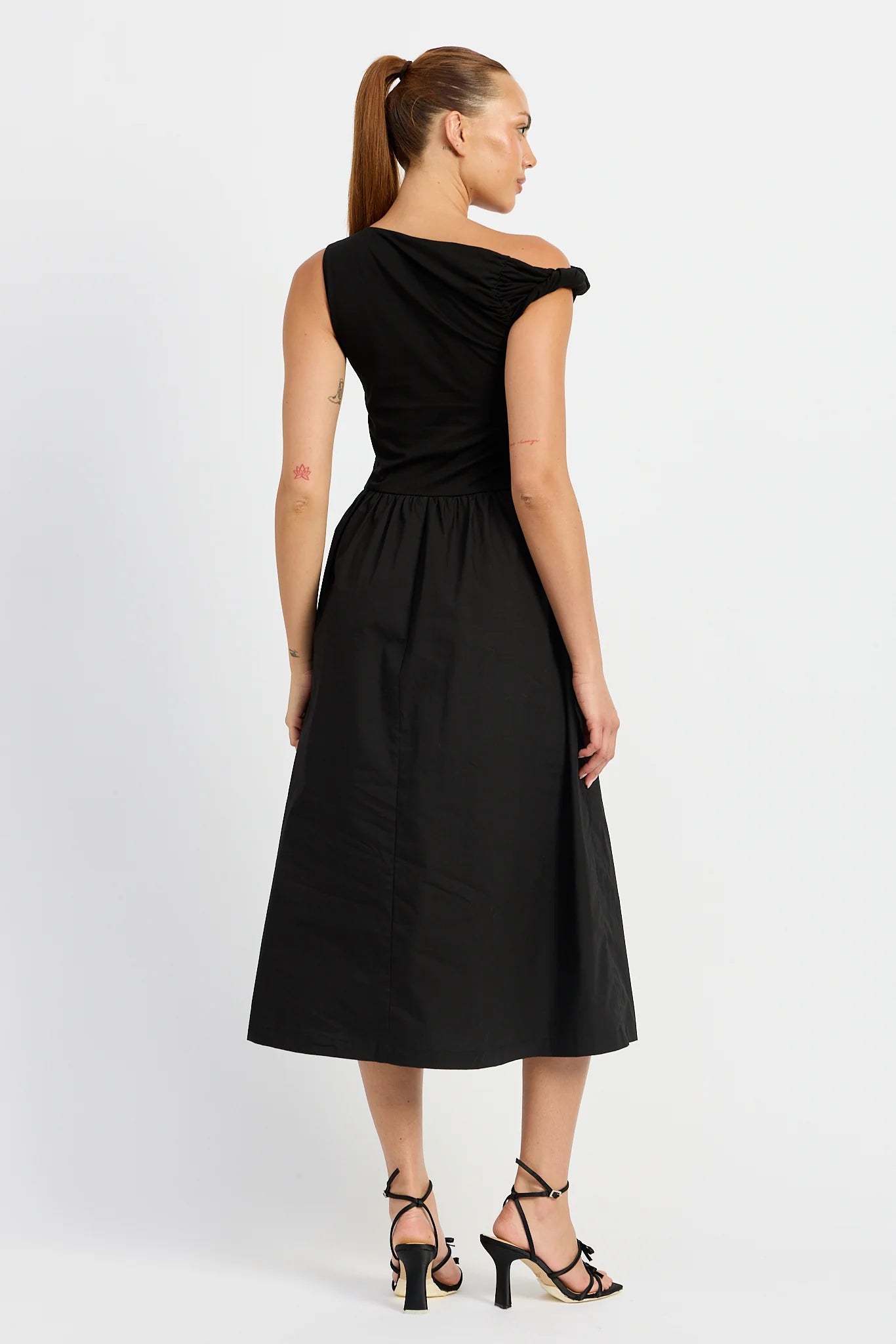 Parker Mixed Media Midi Dress