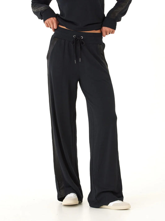 Diane Feather Fleece Satin Trim Detail Pant