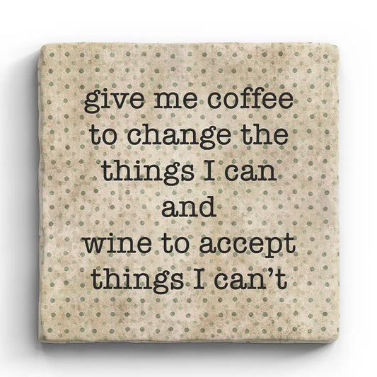 Coffee & Wine - Marble Coaster