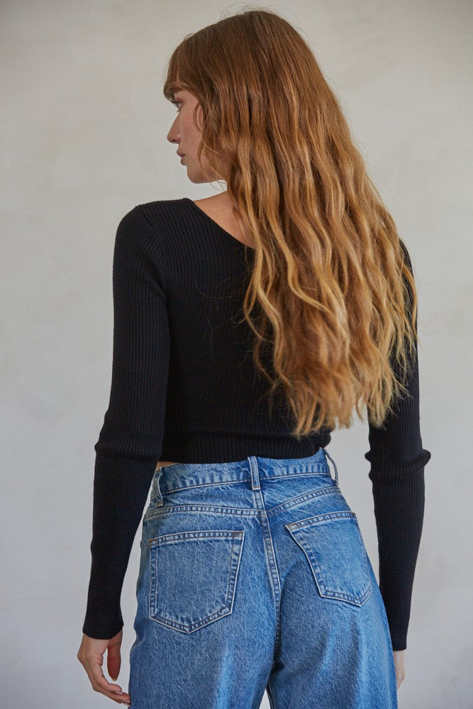 Long Sleeve Crop Top