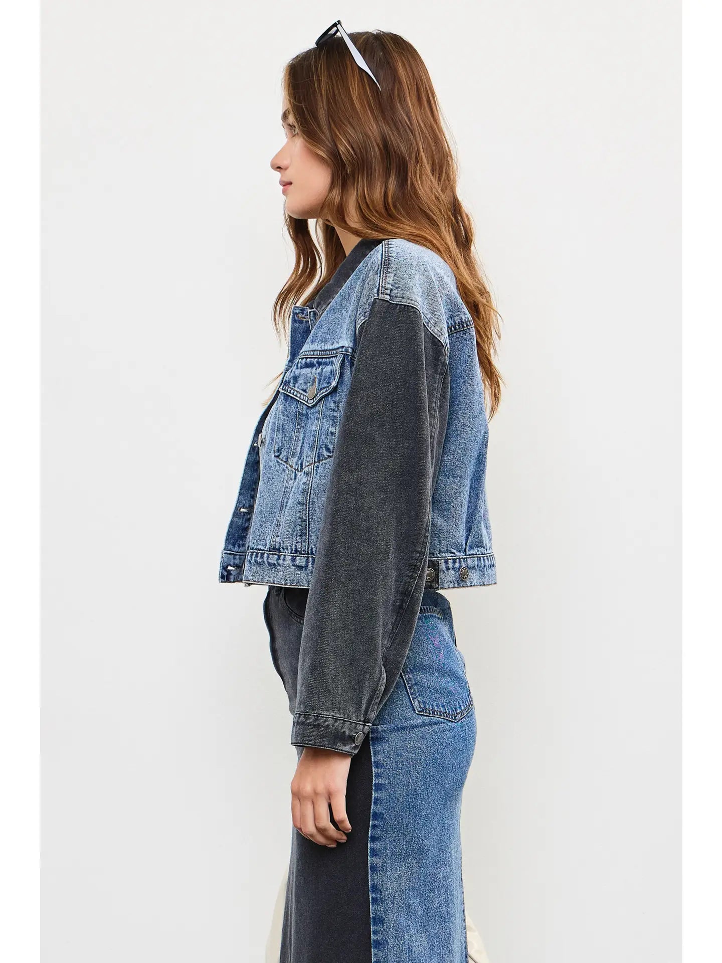 Two Toned Denim Jacket