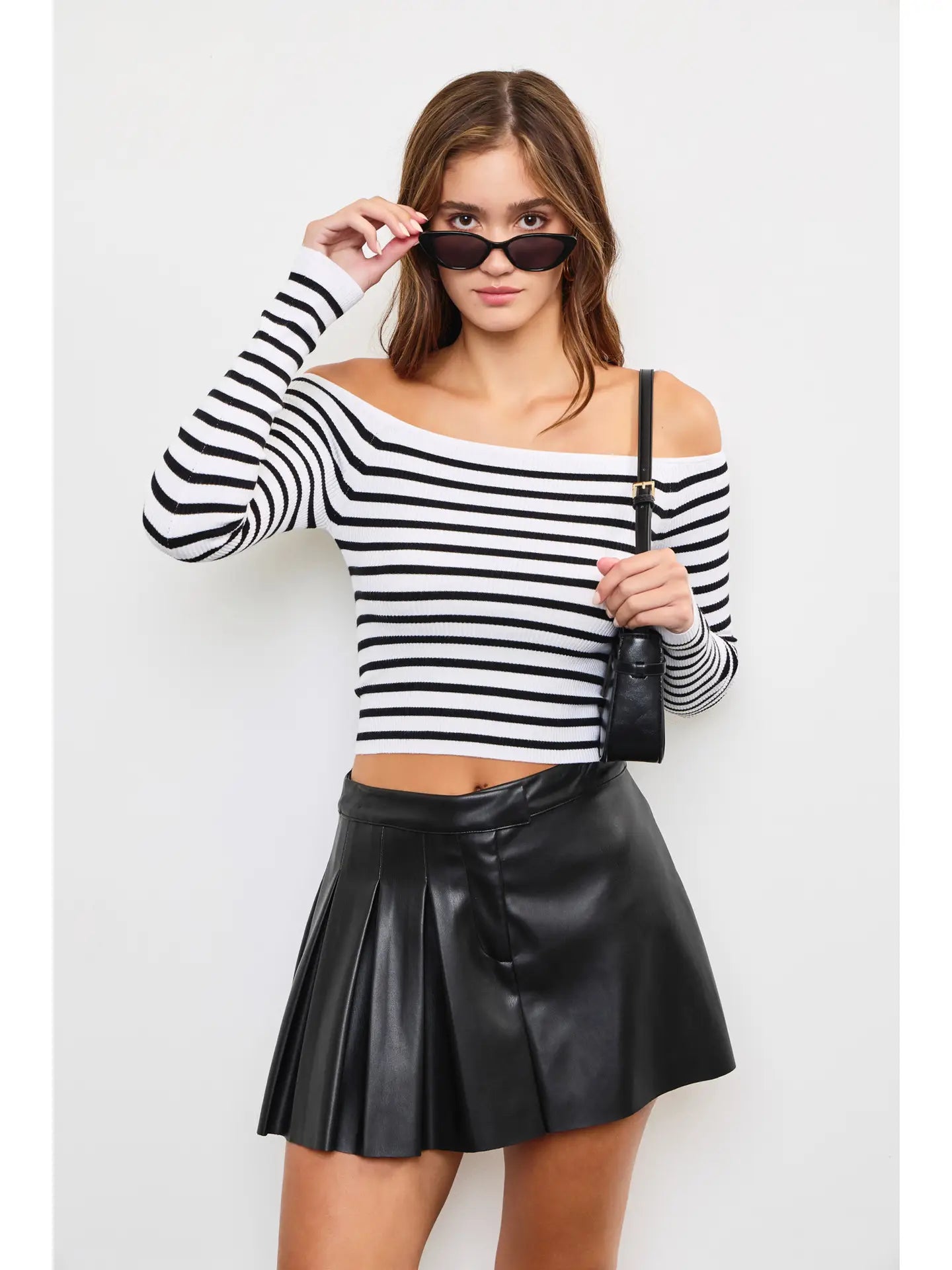 Striped Off Shoulder Top