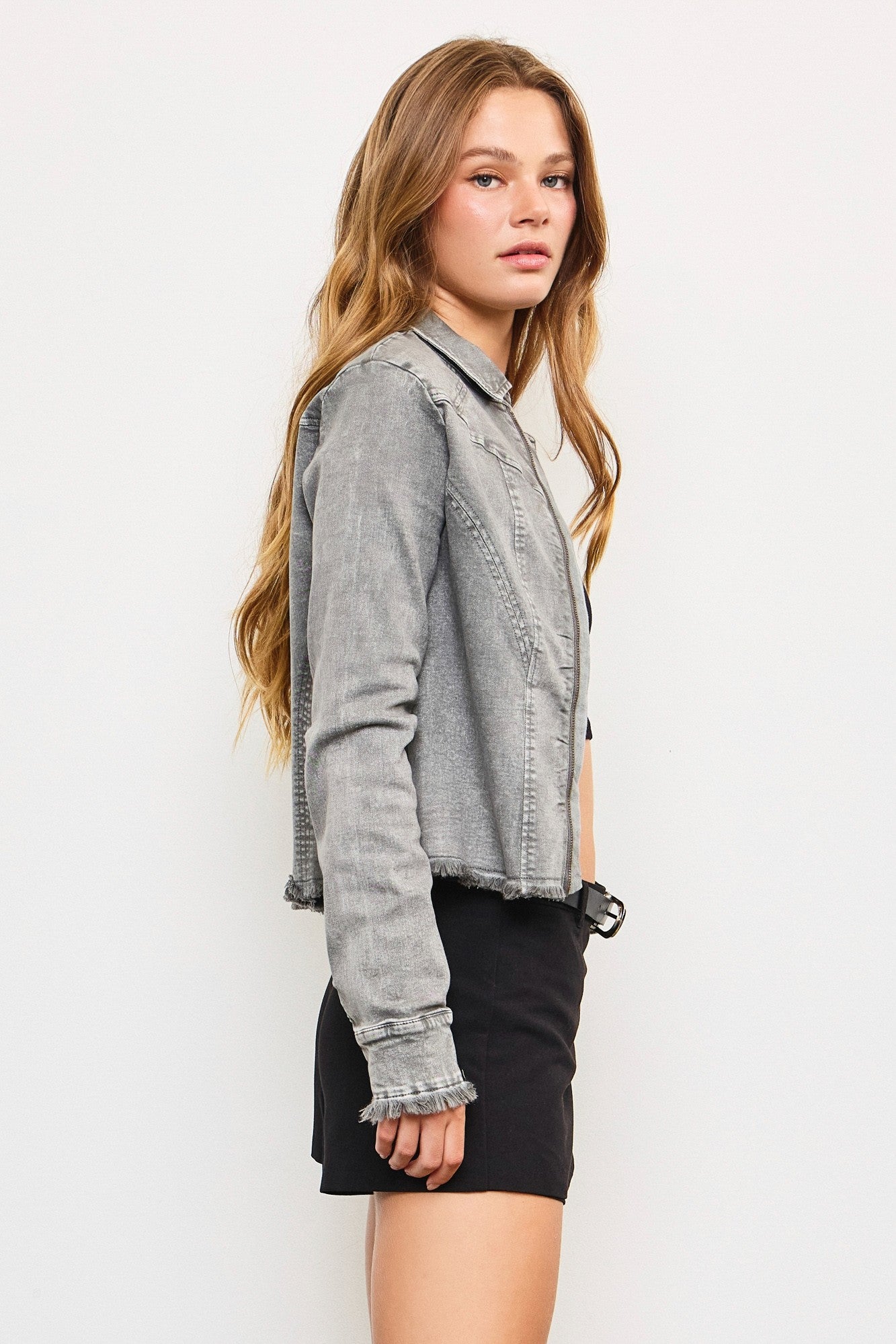 Grey Denim Jacket