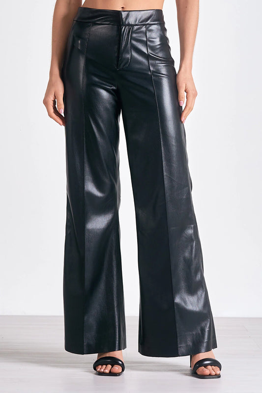 High Waist Leather Pants