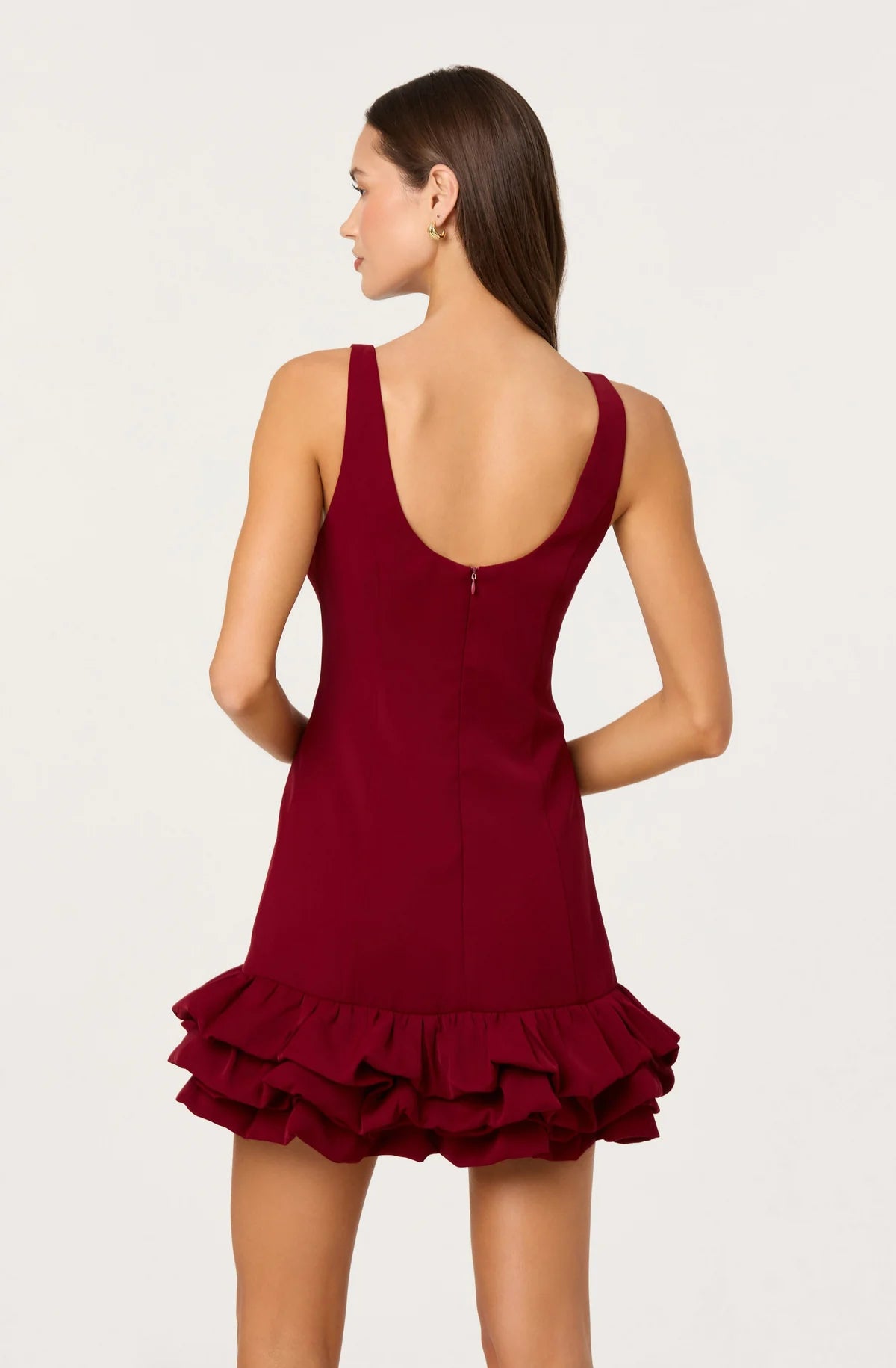 Elexis Ruffle Hem Mini Dress