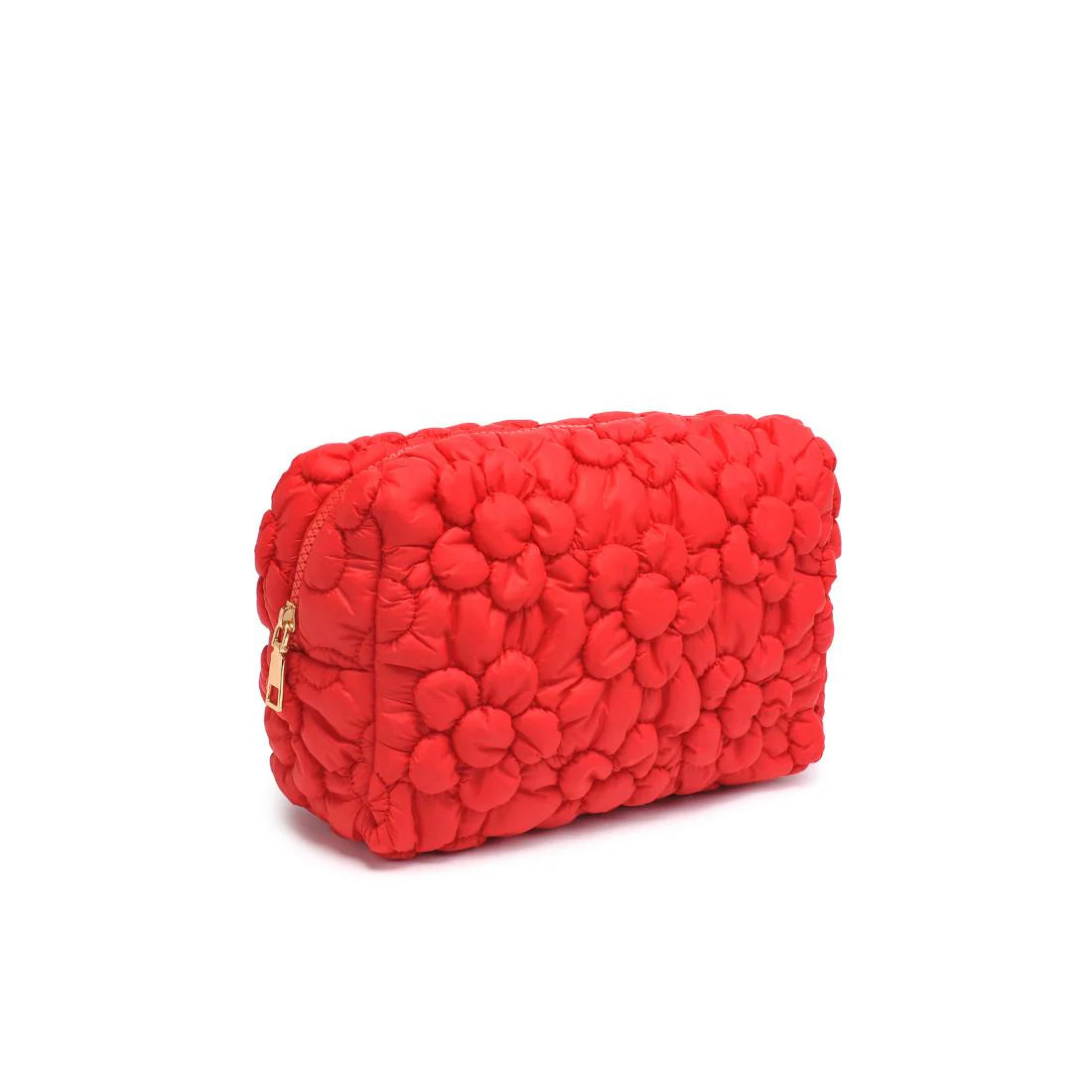 Flora Pop - Nylon Cosmetic Pouch - Red