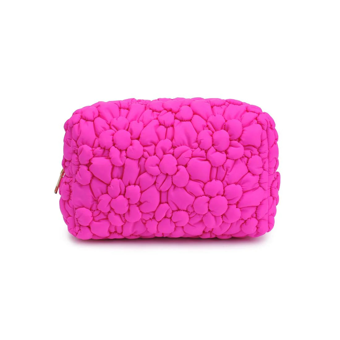 Flora Pop - Nylon Cosmetic Pouch - Fuchsia