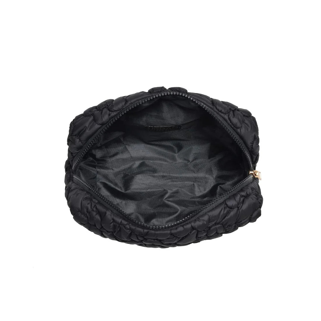 Flora Pop - Nylon Cosmetic Pouch - Black