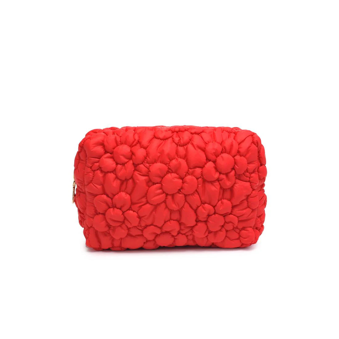 Flora Pop - Nylon Cosmetic Pouch - Red