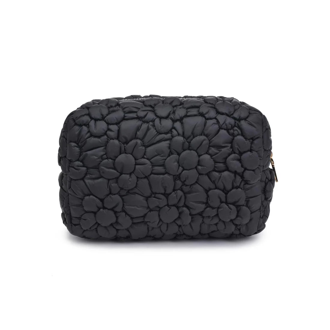 Flora Pop - Nylon Cosmetic Pouch - Black
