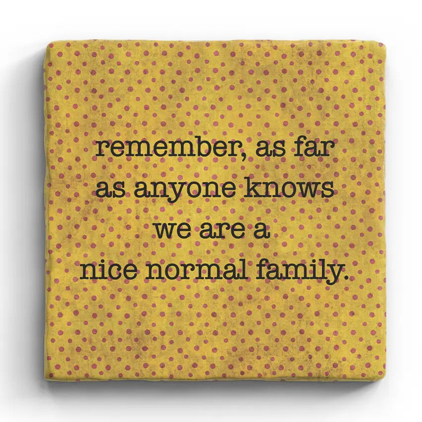 Normal Family - Marble Coaster
