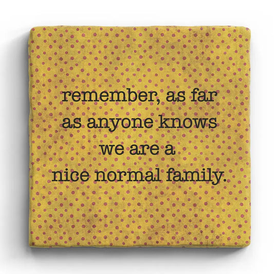 Normal Family - Marble Coaster