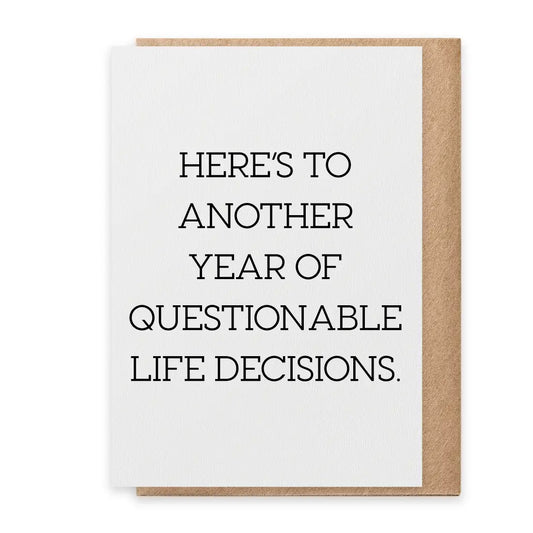 Questionable - Greeting Card