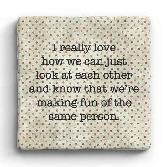 Same Person - Marble Coaster